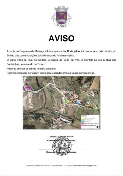 Corte de Transito- 20 de julho 2024